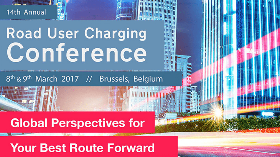 14th Annual Road User Charging Conference poster