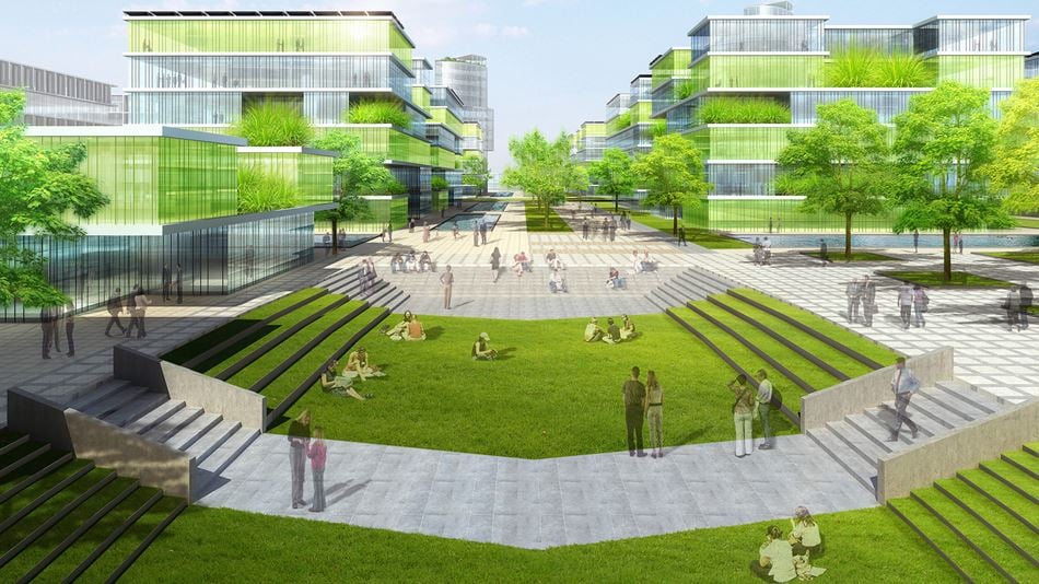 rendering of Changxindian Low-Carbon Community Plan_ China