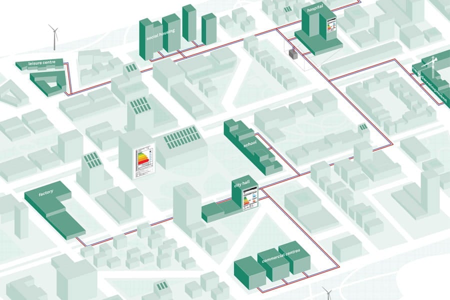 The DENet toolkit helps to identify the best areas to introduce local district heating systems.