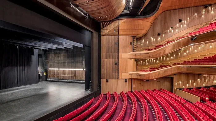 Inside side view of the new auditorium at Her Majesty’s Theatre in Adelaide ©Chris Oaten