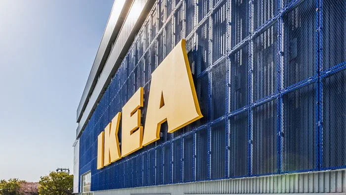 Ikea store facade, Japan. The multinational furniture and household stores can be recognised worldwide. Photo: Kenj Kobayashi