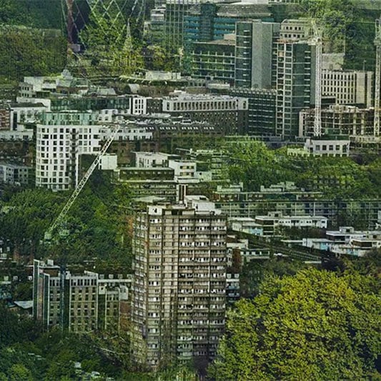 Artist's impression of a green city - incorporating more greenery into cities could be key in overcoming the expected heat increases cities will face as a result of climate change
