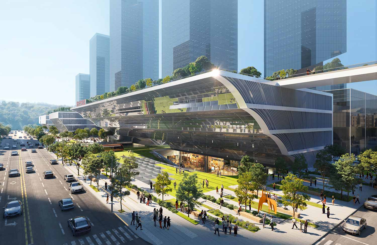 Qingshuihe Transport hub concept