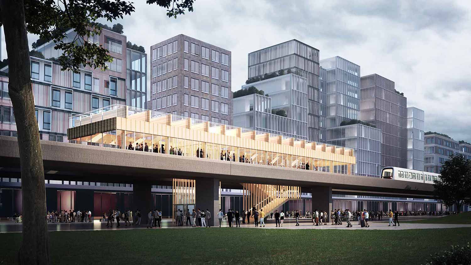 Metroselskabet Timber Station concept
