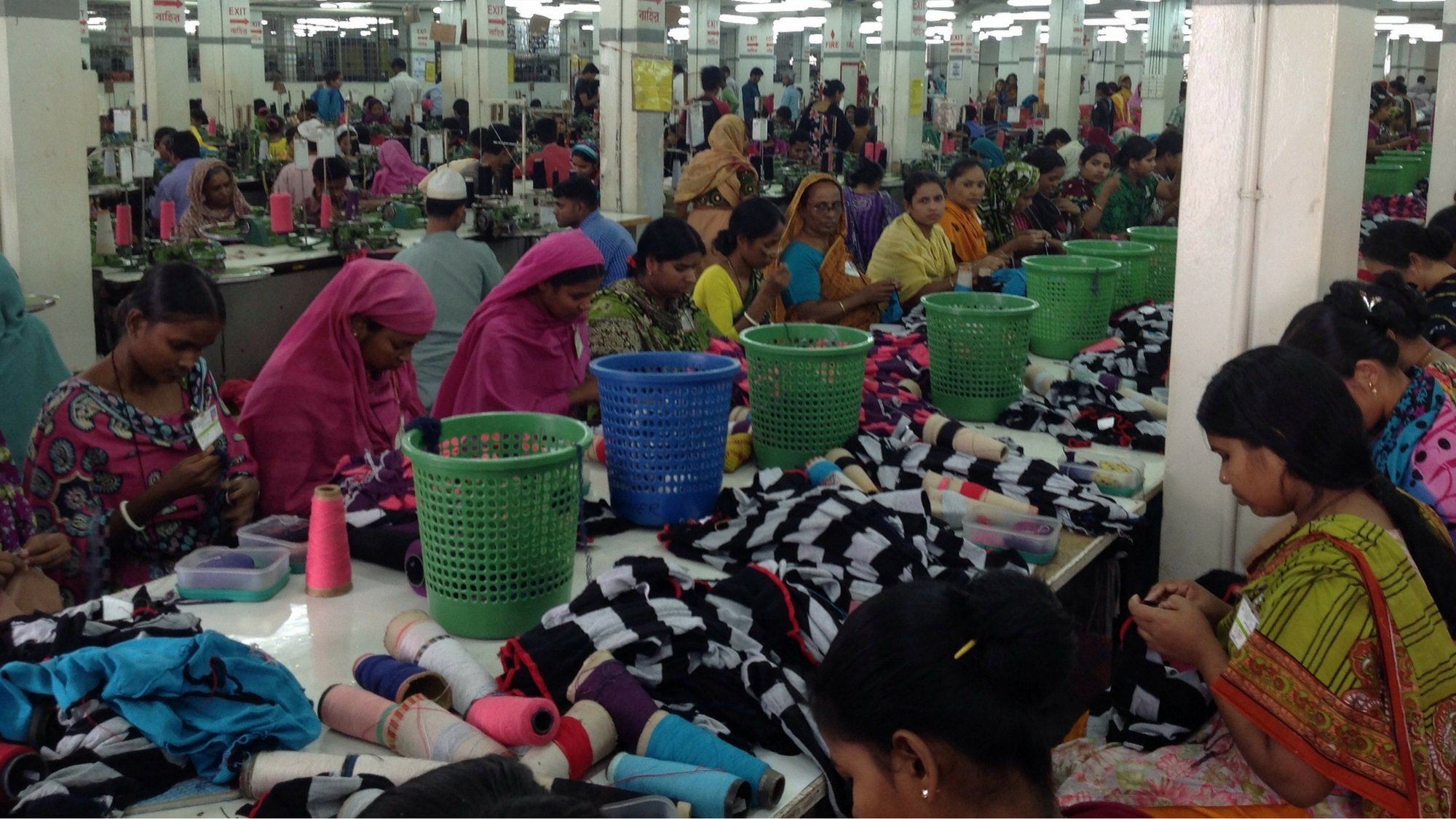Textile factory workers in Bangladesh