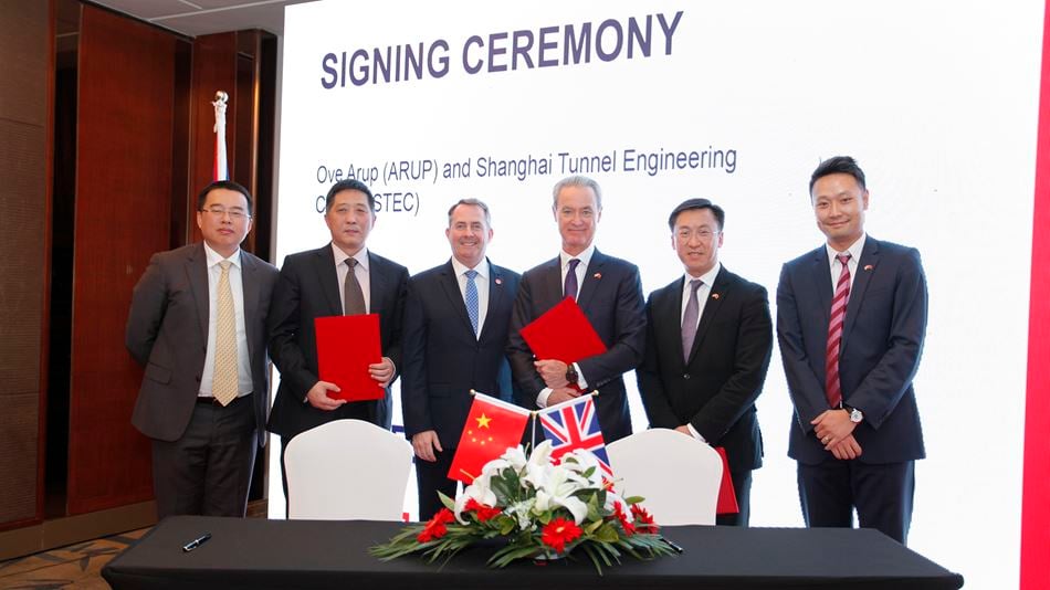 MoU between Arup and Shanghai Tunnel Engineering Co. Ltd