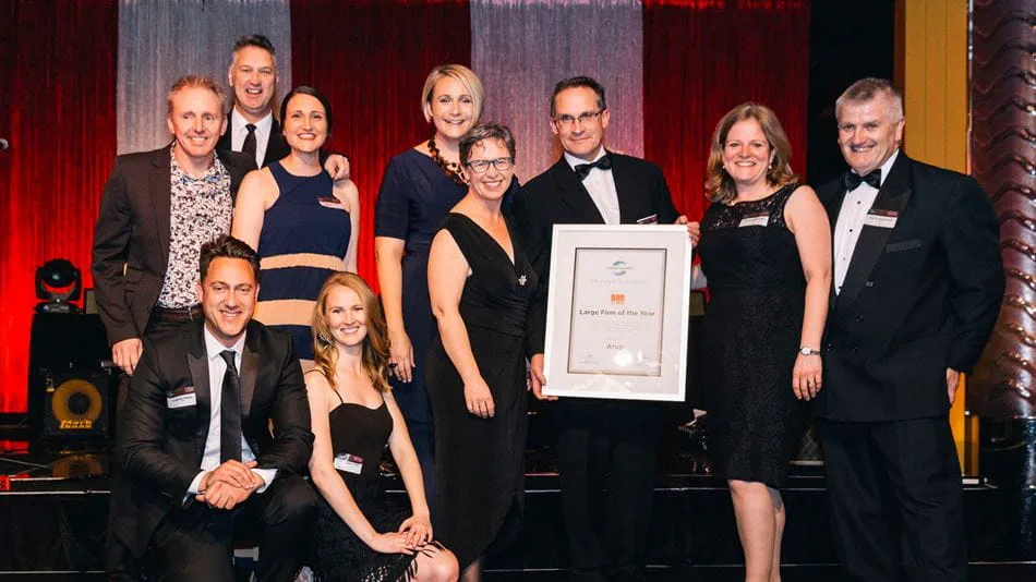 The Arup team accepting the Consult Australia 2018 Large Firm of the Year award