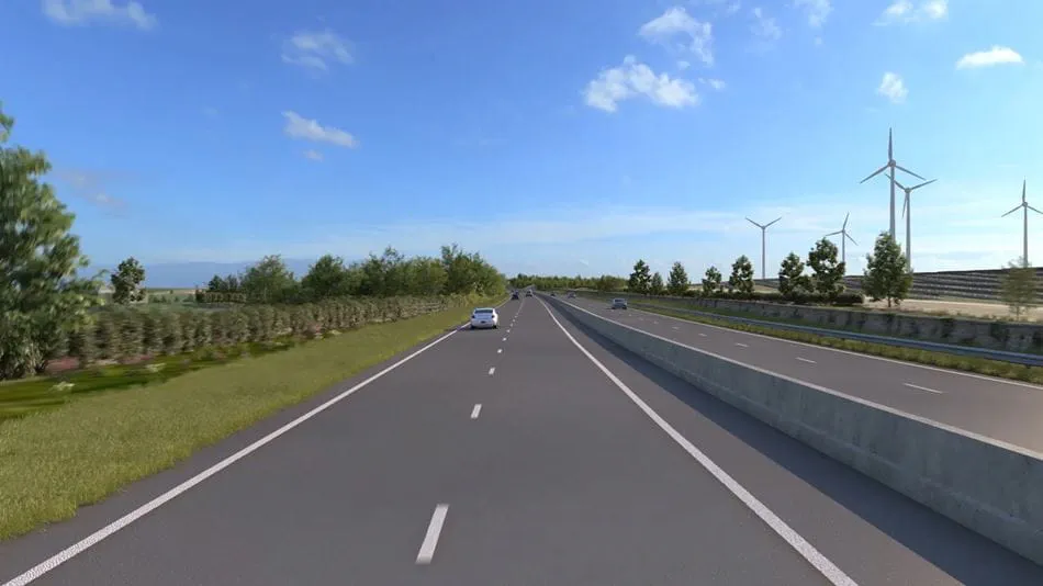 A visualisation showing some of Arup’s work on the carriage upgrade on the A30 Chiverton to Carland Cross