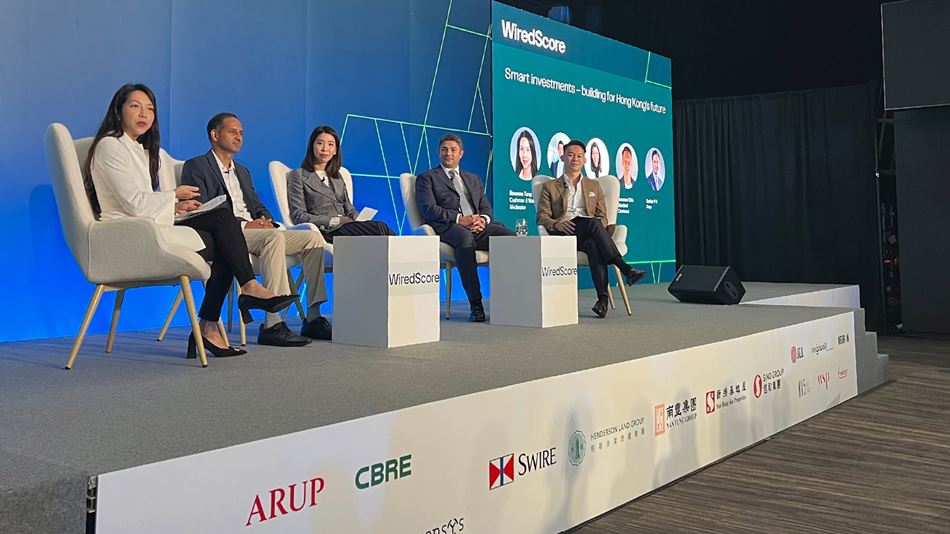 (second from left) Sankar VS, Director and East Asia Digital Services and Products Leader, was invited to the panel discussion in WireScore’s launch event in Hong Kong.