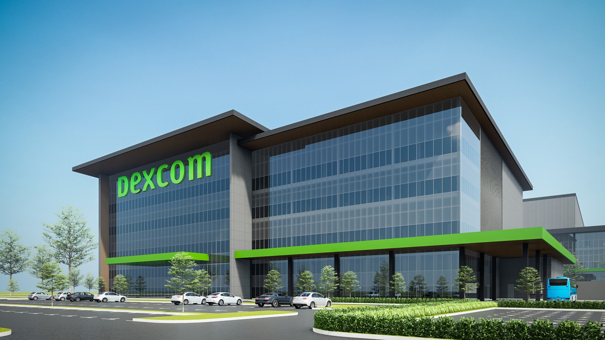 Rendering of Dexcom's newest facility in Malaysia