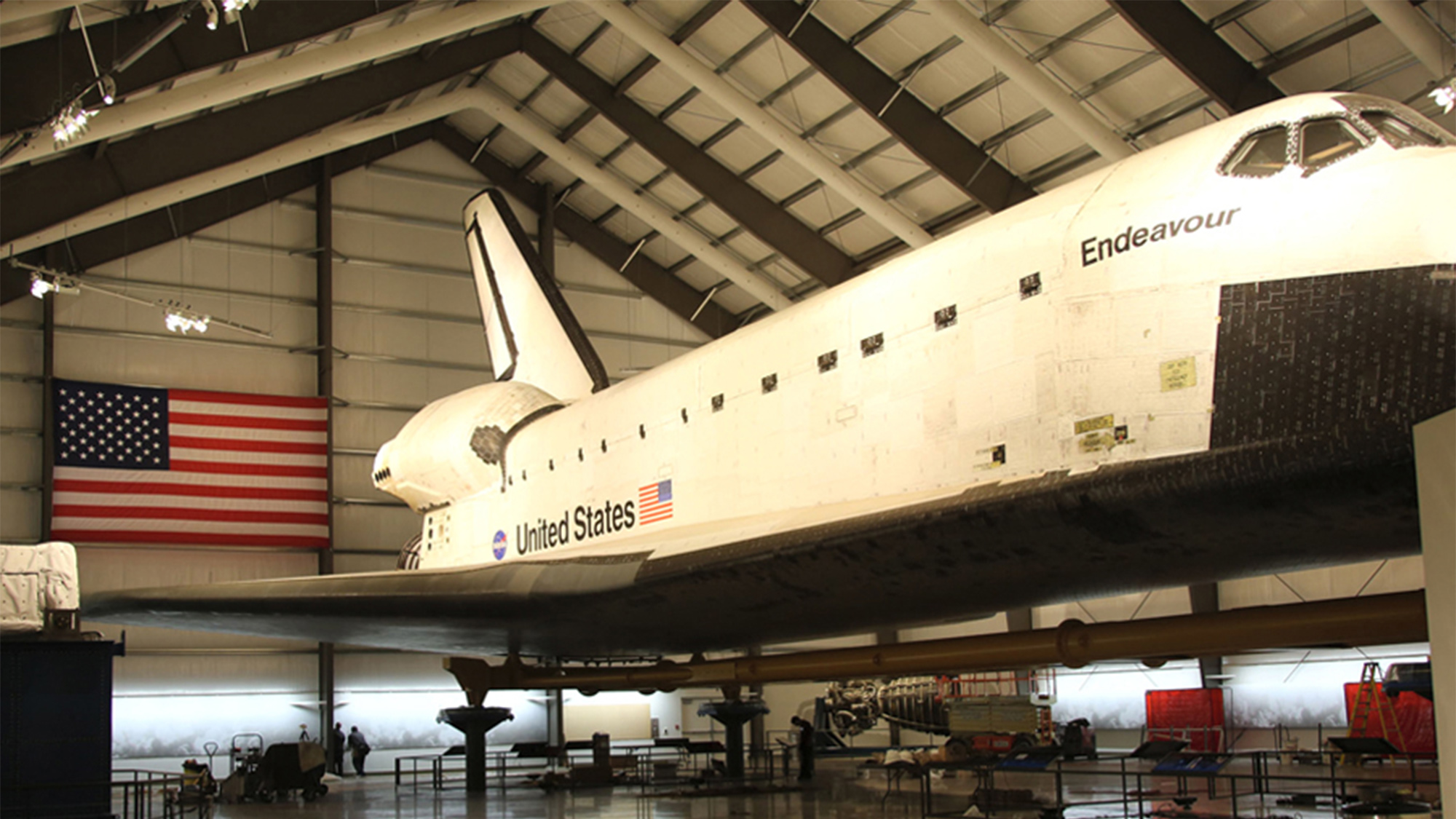 Endeavour space shuttle pavilion