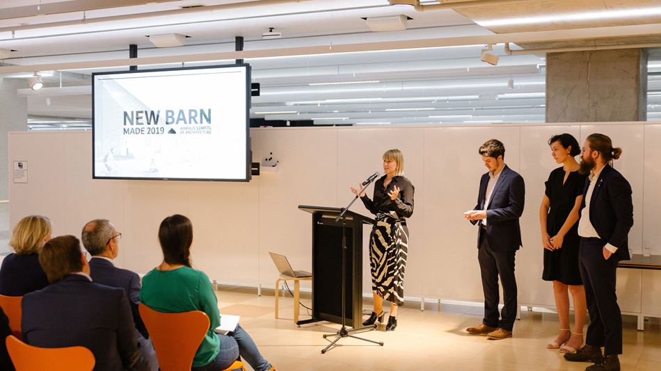 Australian exchange students present their 'New Barn' concept