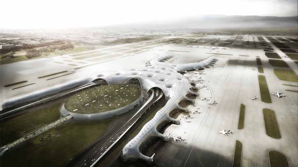 Rendering of Mexico City New International Airport