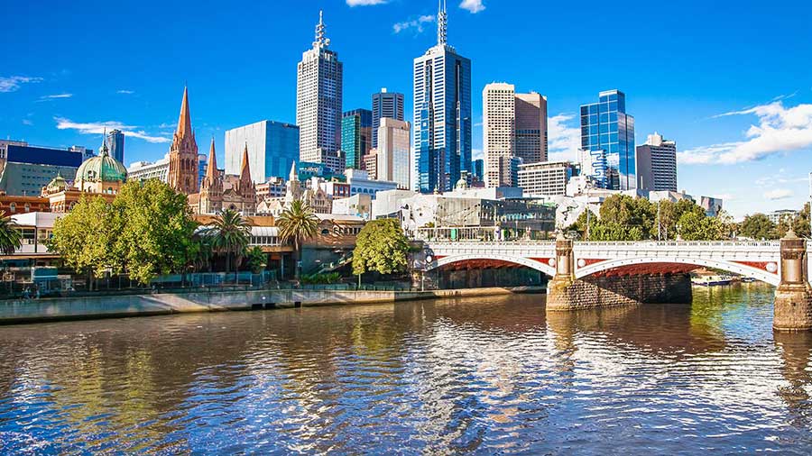 View of Melbourne city. Credit: Shutterstock
