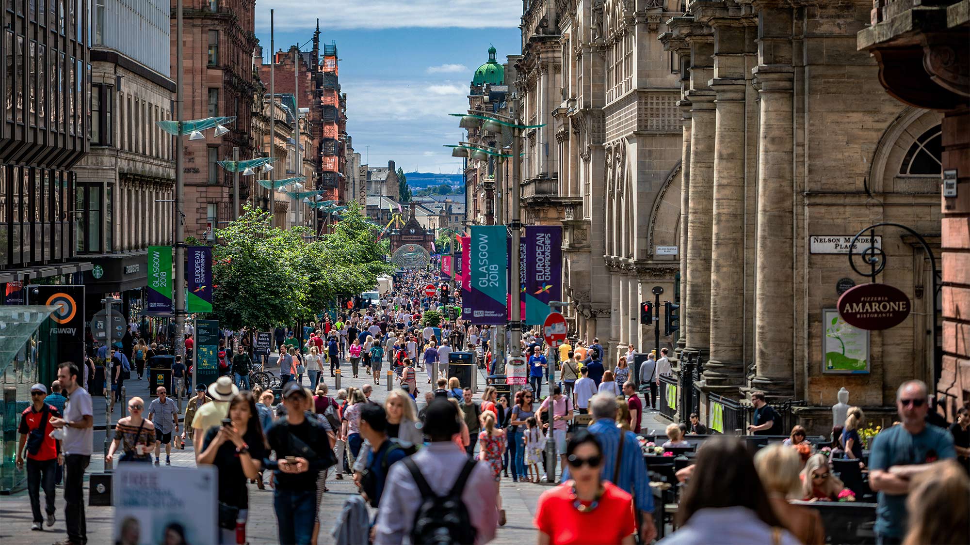 Glasgow city streets