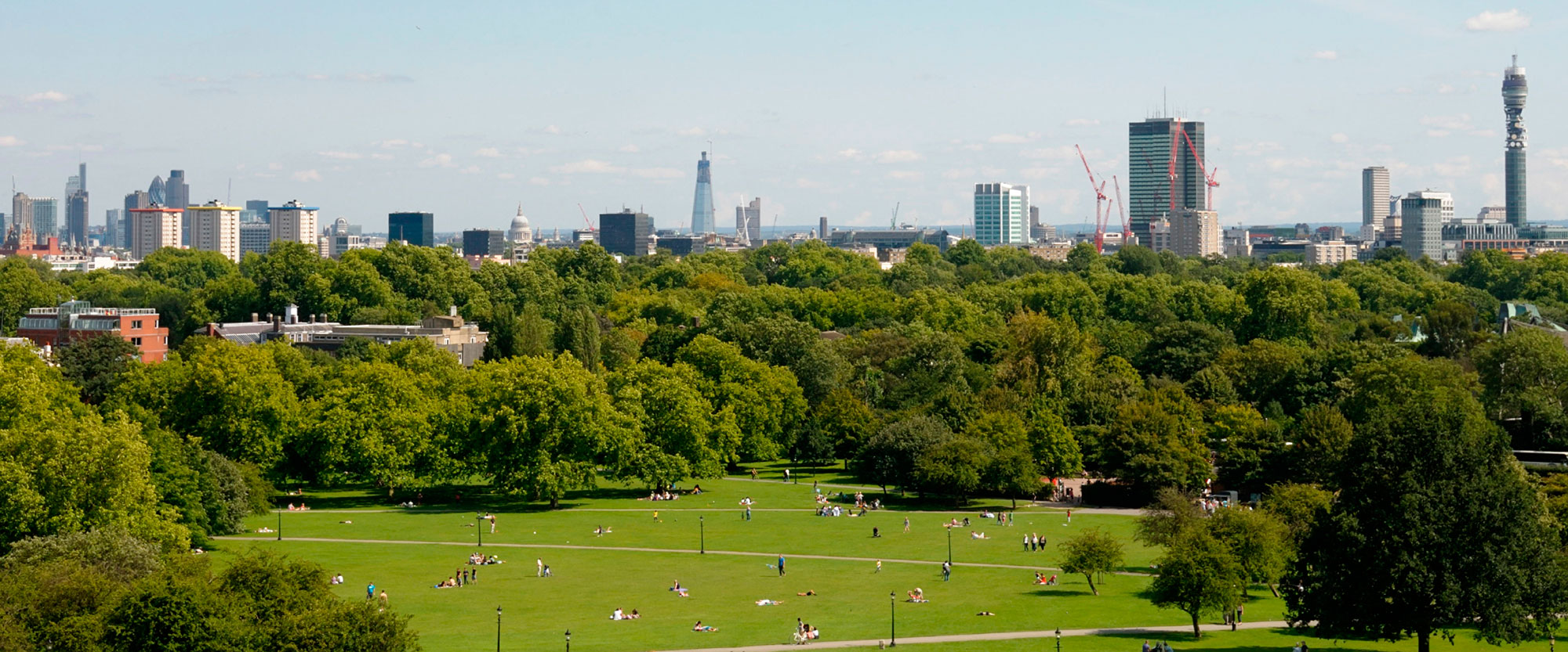 Cityscape of Hyde Park, London