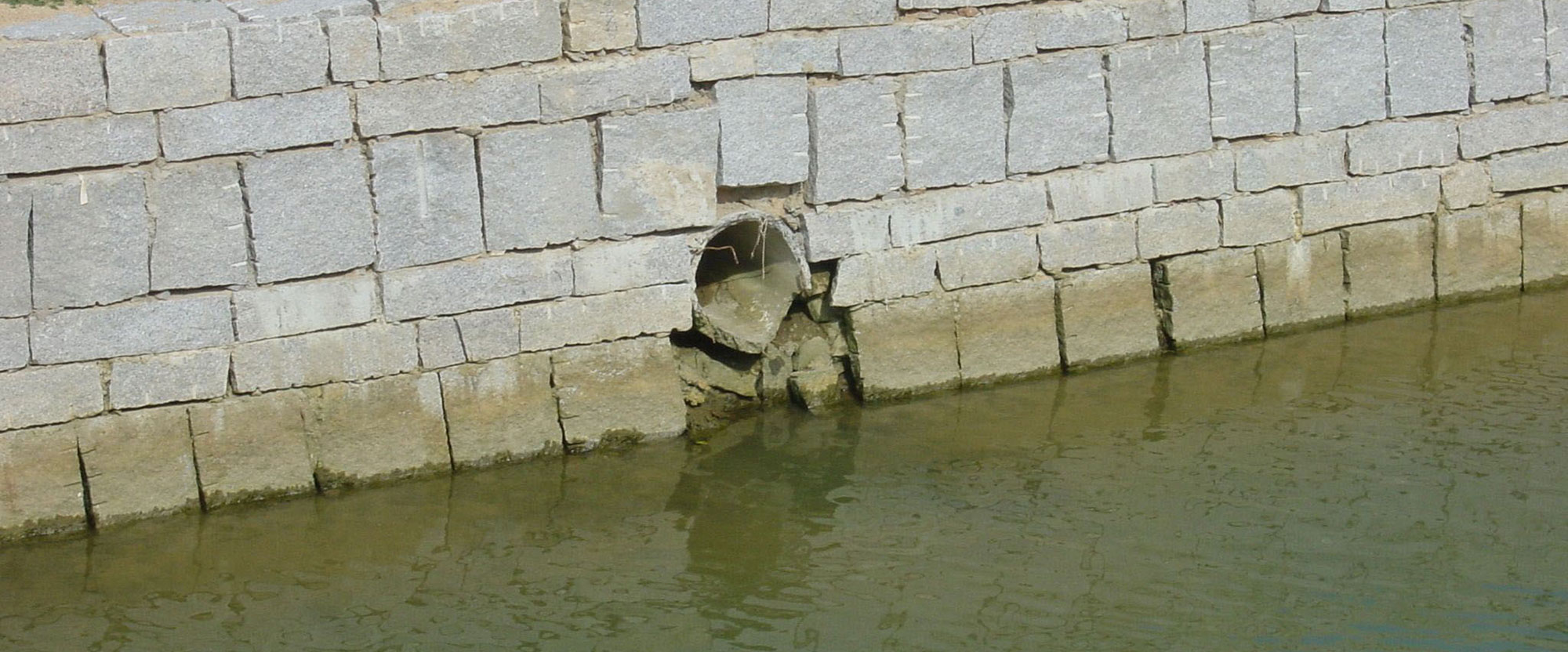 Stormwater outflow at Boao Canal Village, Hainan Province