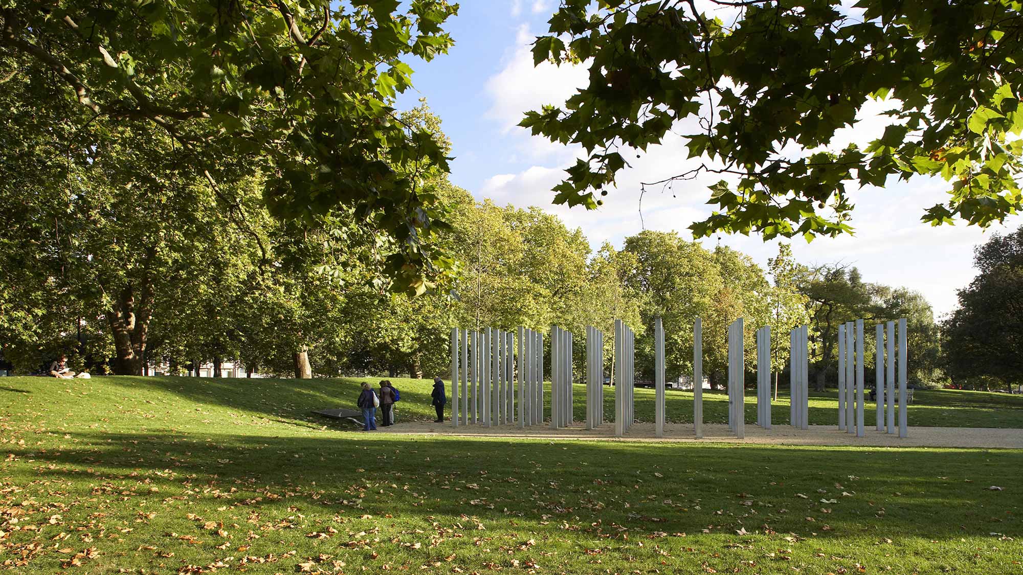 The work is a permanent memorial to honour the 52 lives lost in the four terrorist bombings in London on 7 July 2005.