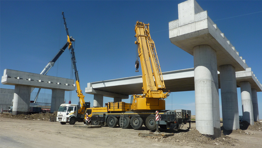 Initial construction of the motorway