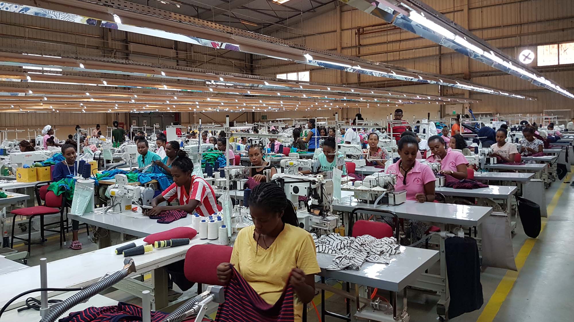 Textiles factory in Africa. Credit Shutterstock