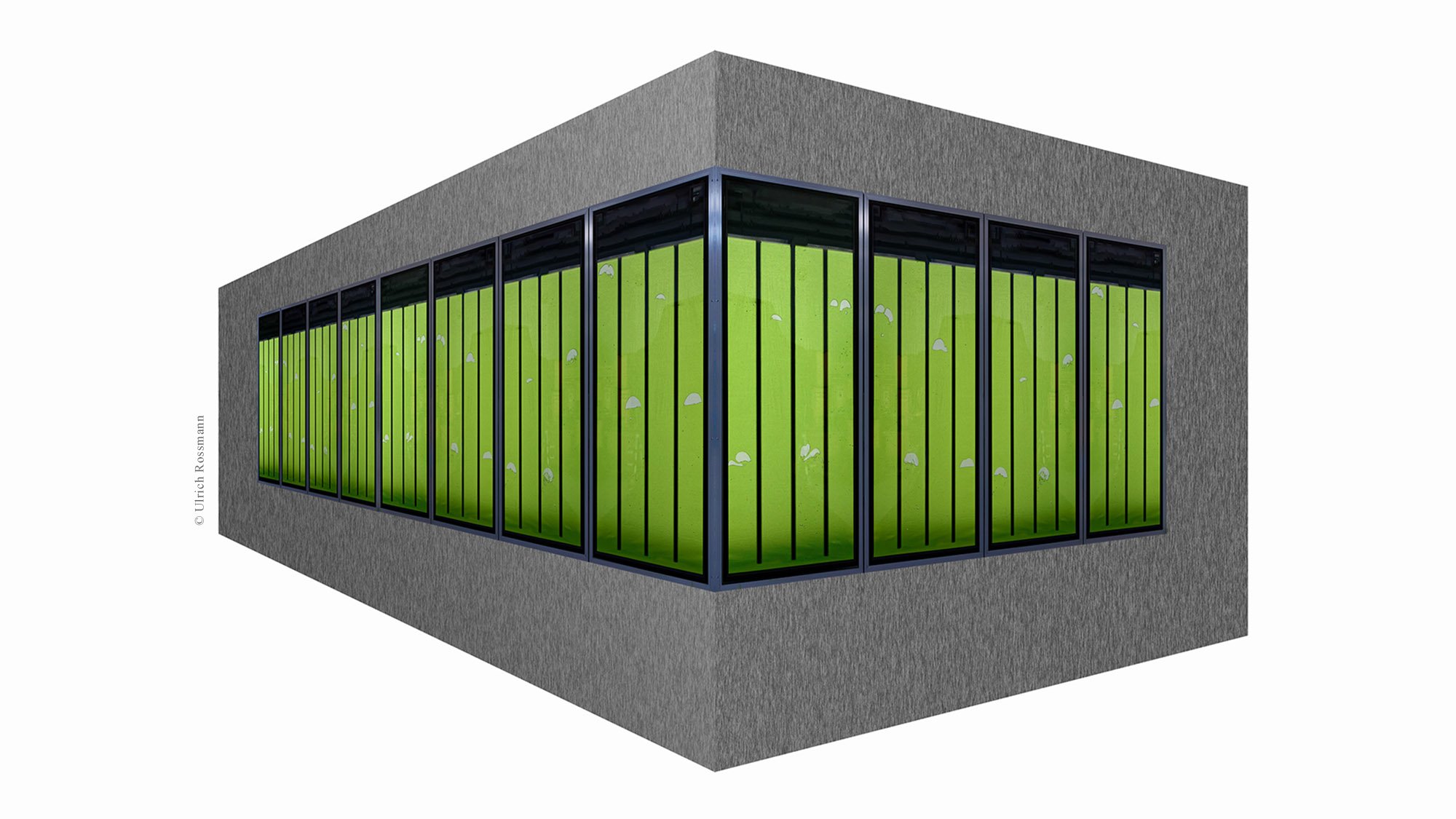 Die Bioenergiefassade soll sich als skalierbares Element zur Fassadengestaltung etablieren, um geschlossene Stoffkreisläufe auf Gebäude- und Stadtteilebene umzusetzen.
