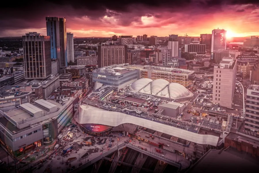 Birmingham New Street station and shopping centre in the heart of the city - ©RossJukes