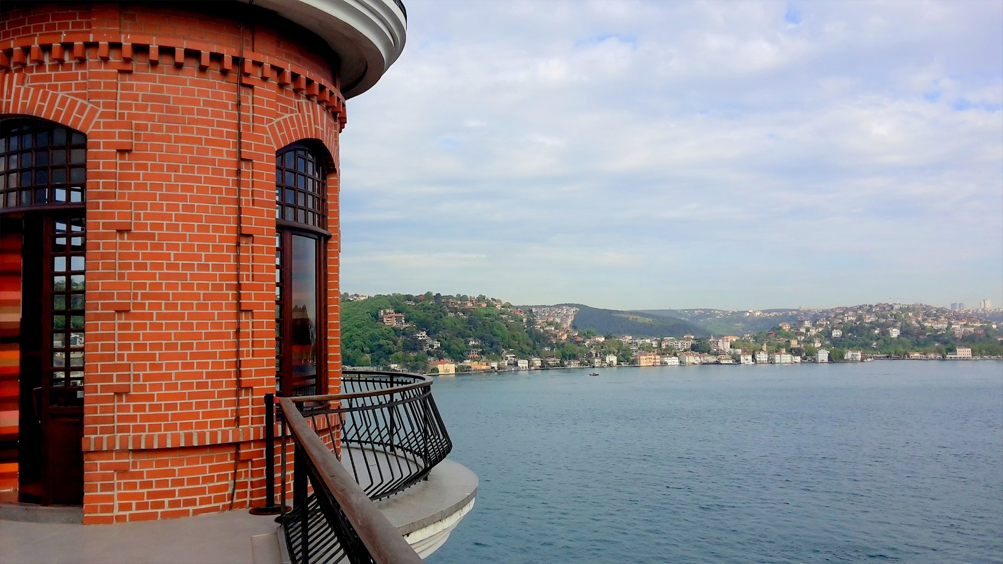 Located within the shell of an early 19th century building, the tower commands a magnificent position on the Bosphorus in Istanbul.