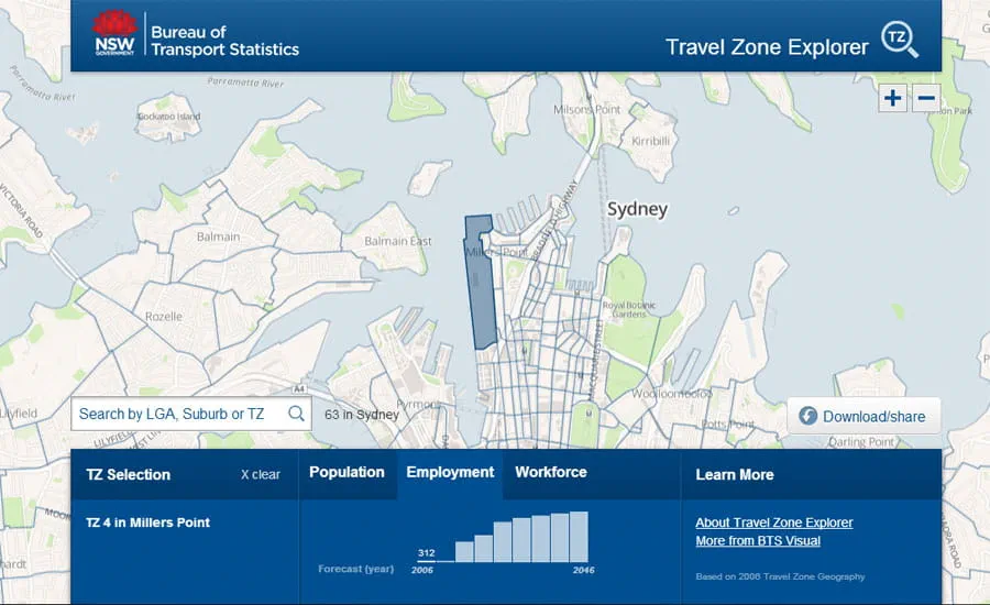 The interactive platform has increased the accessibility and navigability of transport statistics.