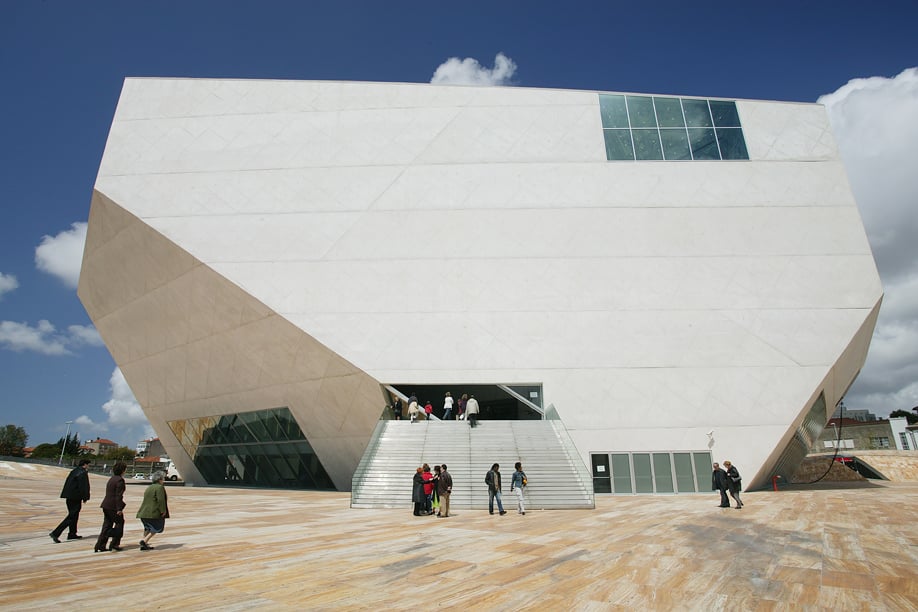 This dramatic, modern performance venue is designed to attract performers and visitors.