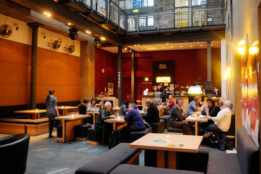 The CCA is a vibrant meeting place and supports a number of tenants, including writers’ groups, musicians and film makers.