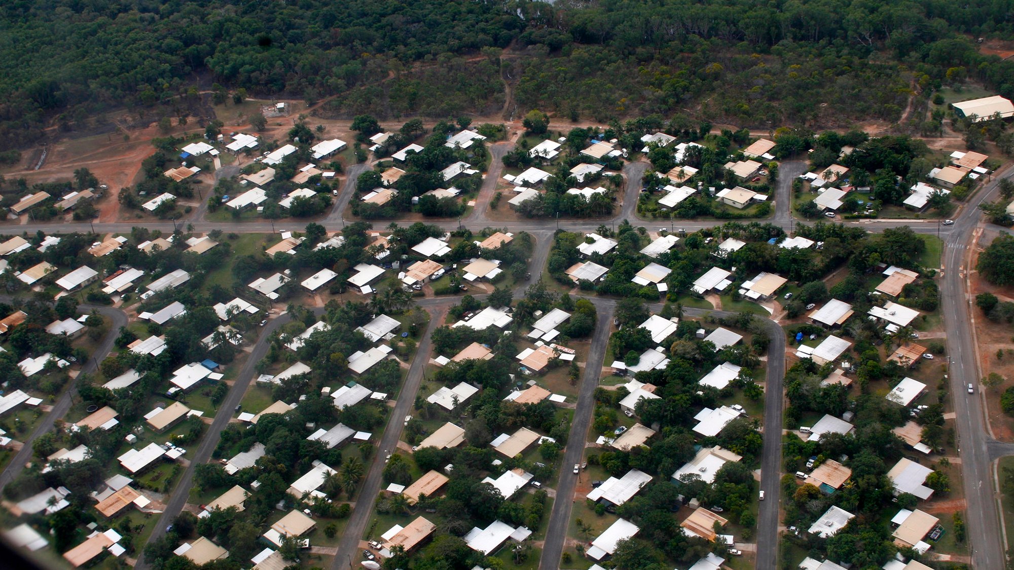 Aerial view of housing assets at Nhulunbuy