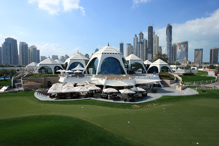 Emirates Golf Club is the first grass golf course in the Middle East.