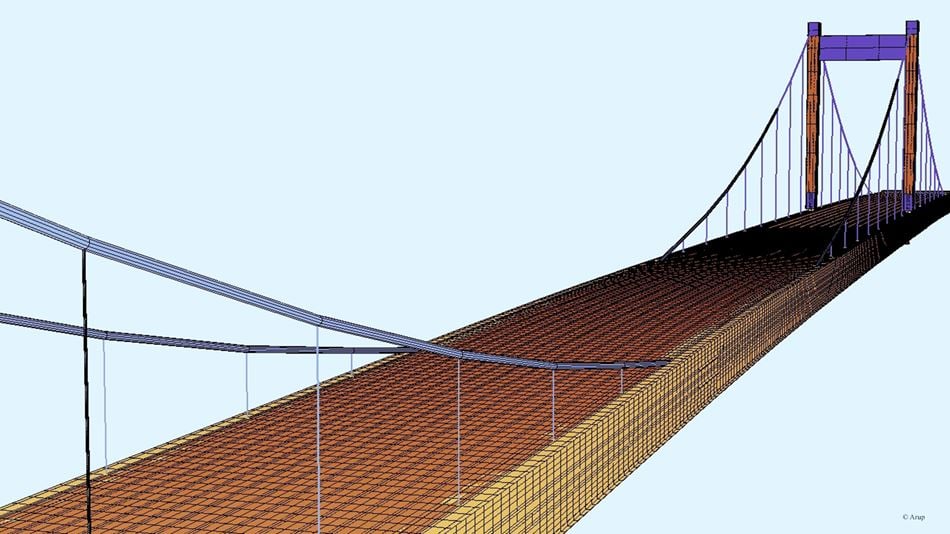 Modelling of the Friedrich Ebert Bridge