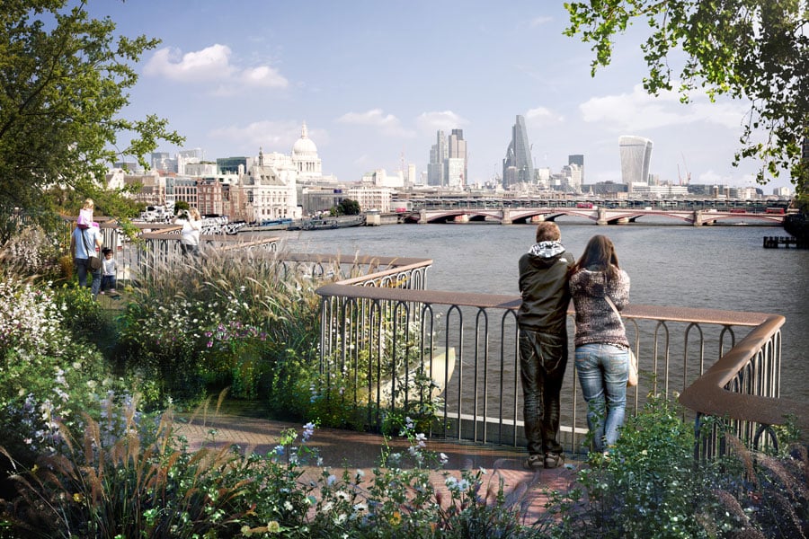 The bridge will become a home for an abundance of wildlife-friendly tree and plant species. 