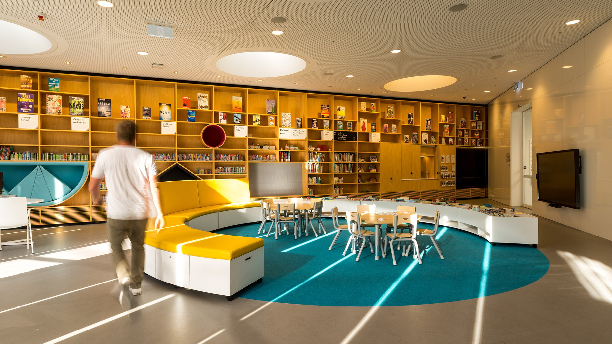 A children's area inside the new Green Square Library