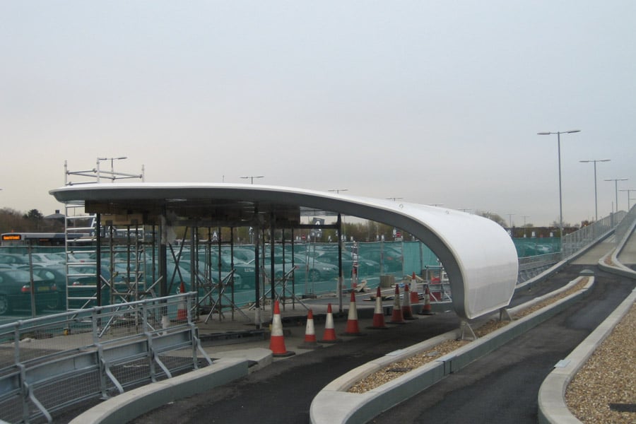 The 3.8km route links Terminal 5 with a perimeter car park.