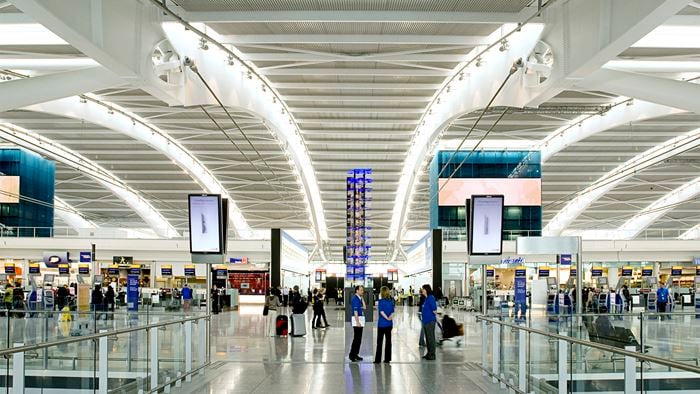The new main terminal at Heathrow, which expects 40 million passengers per annum. Photo: David J Osborn