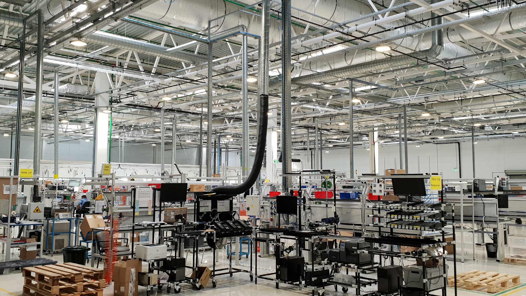 The inside of Honeywell's production plant in Lipetsk, Russia