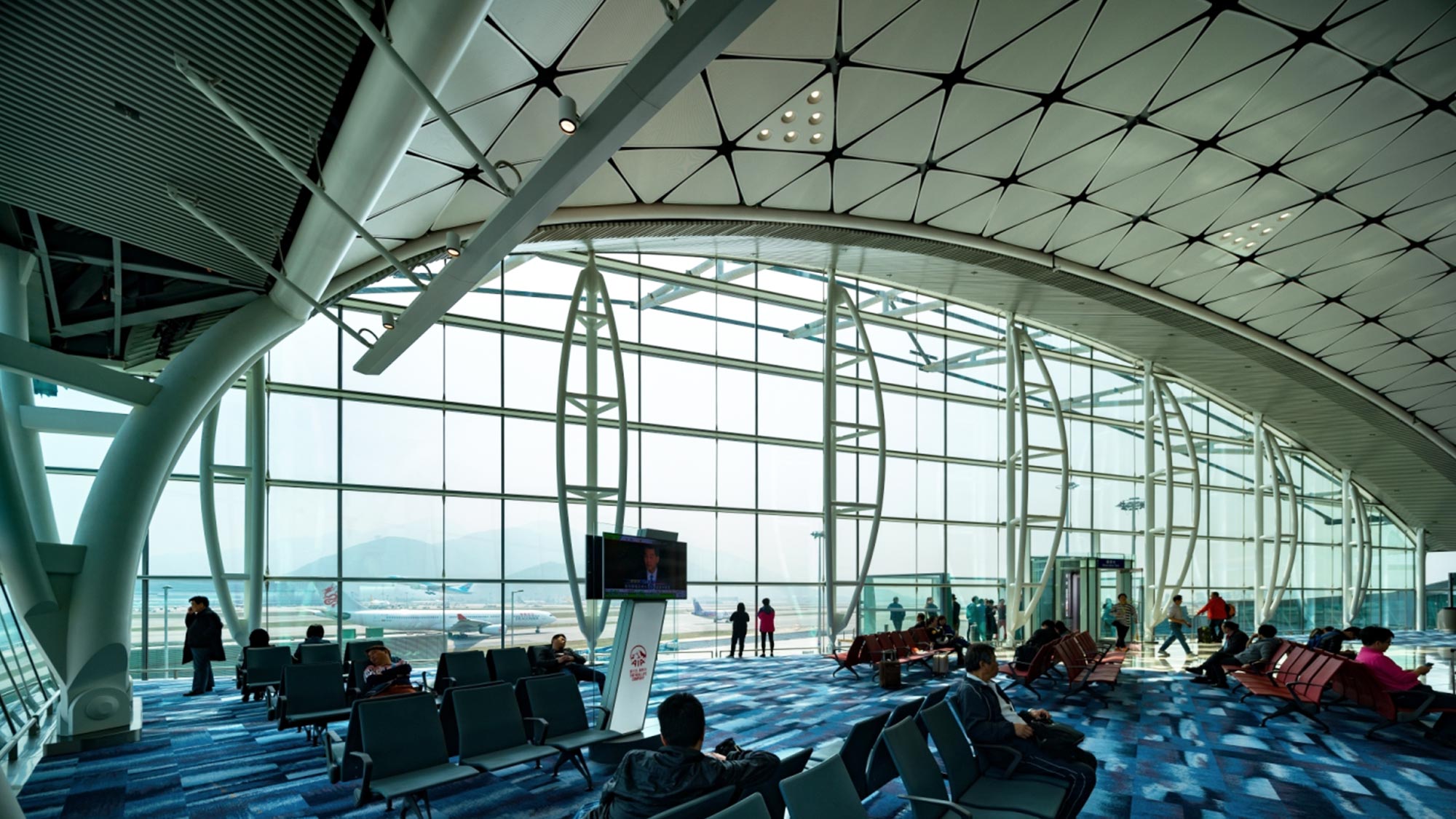 Hong Kong International Airport terminal interior