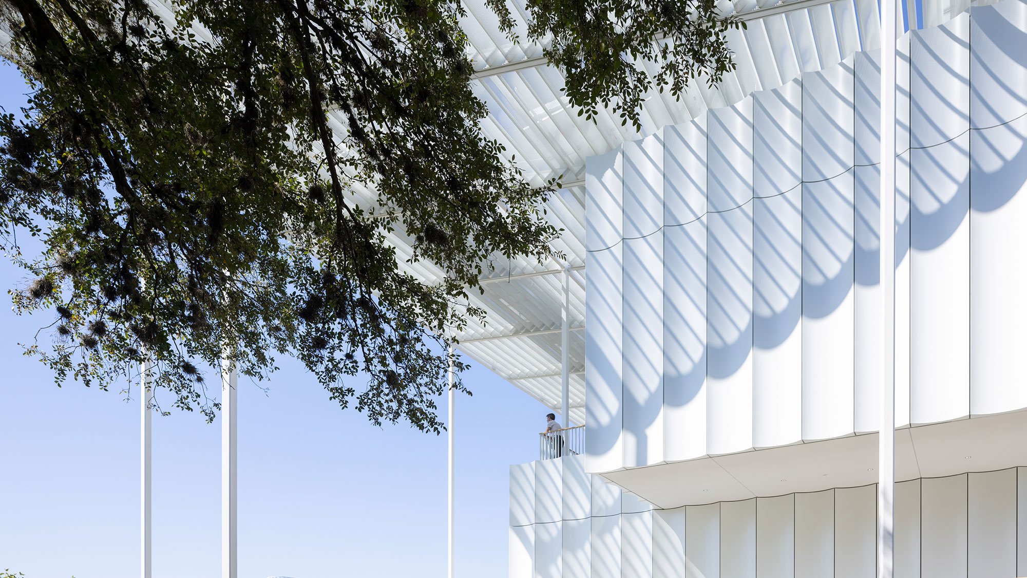 Iconic canopy of Houston Endowment Headquarters