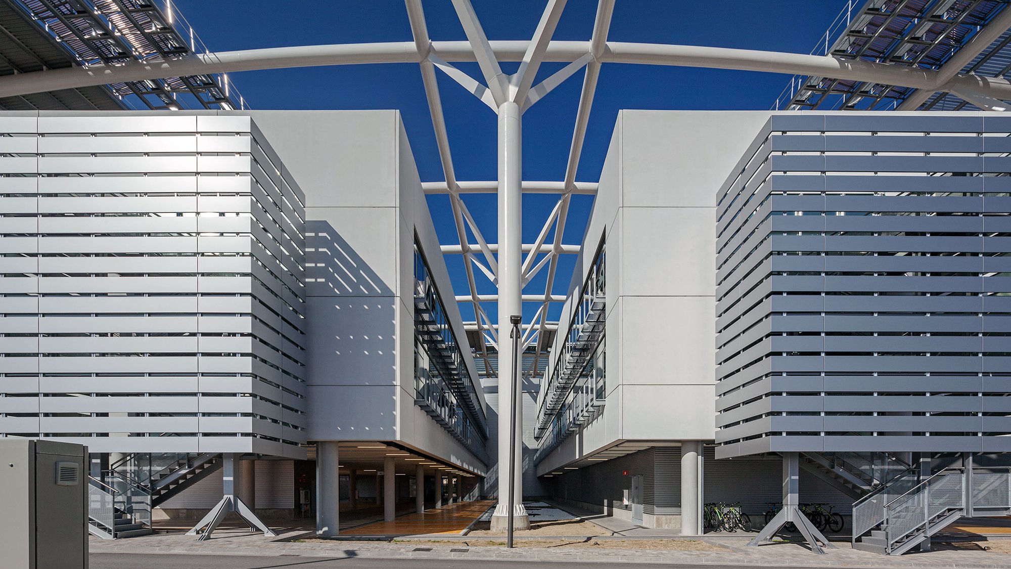 Front view of the campus. Credit: Arup; ABAA; VOARQ