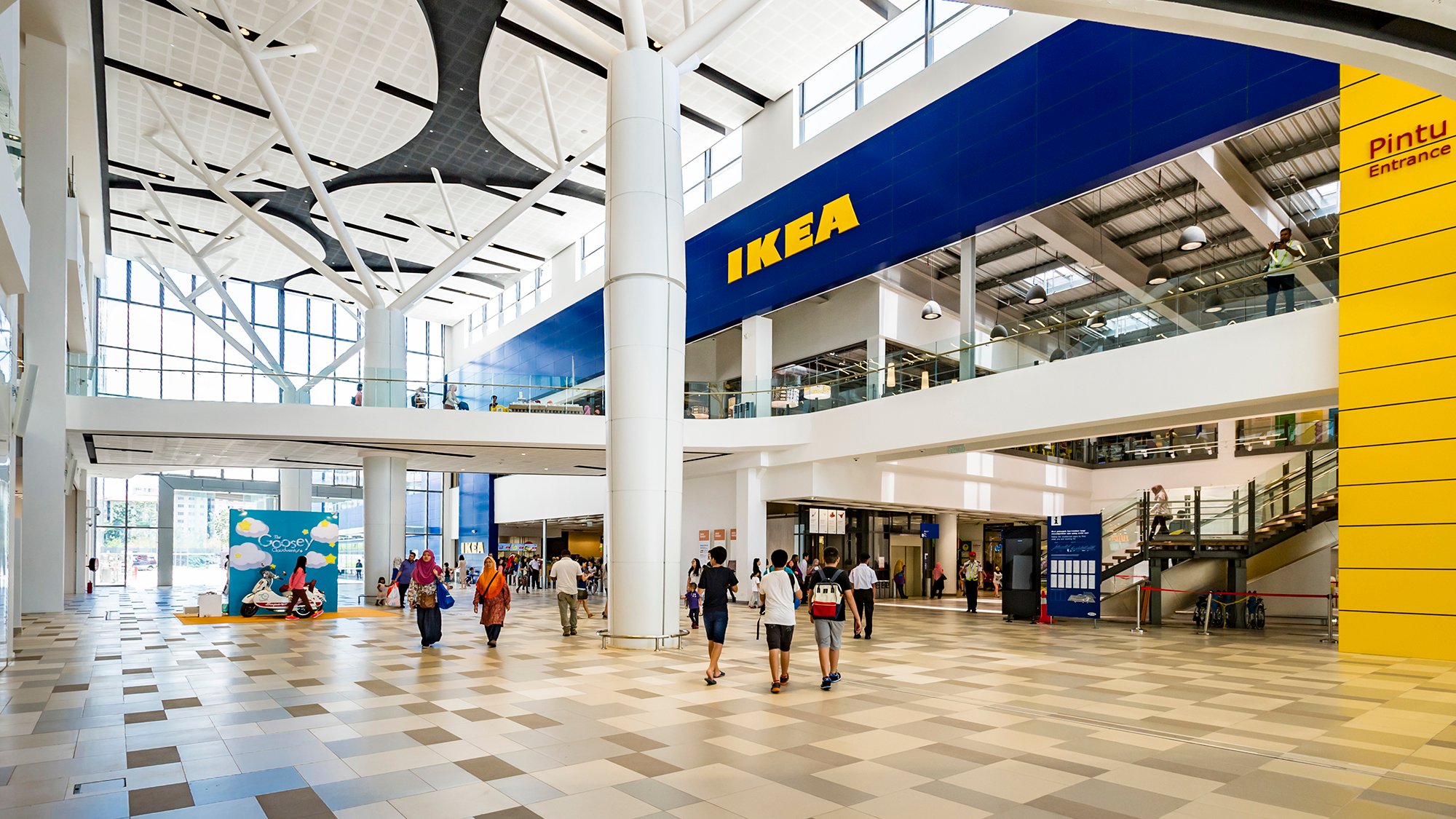 Inside the GBI Gold-rated IKEA store at Cheras