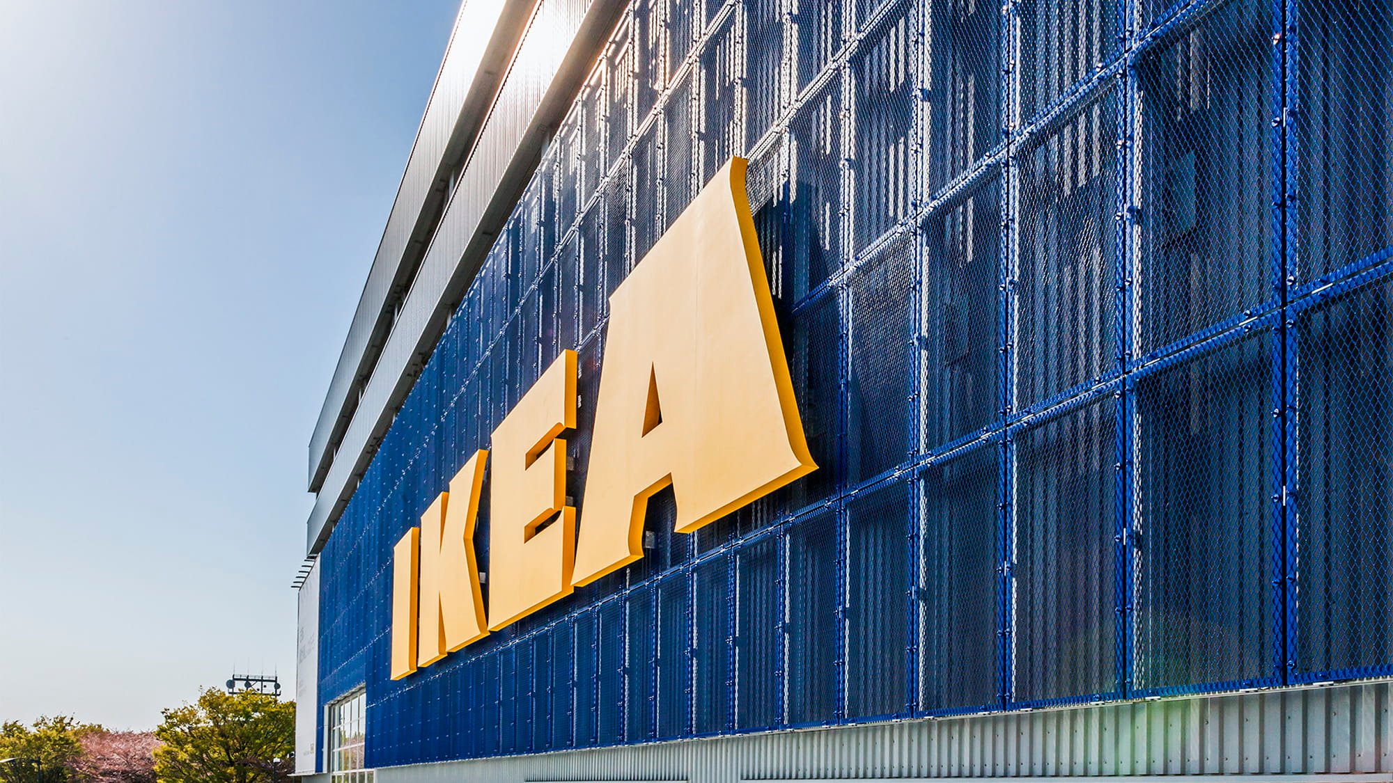 Ikea store facade, Japan. The multinational furniture and household stores can be recognised worldwide. Photo: Kenj Kobayashi