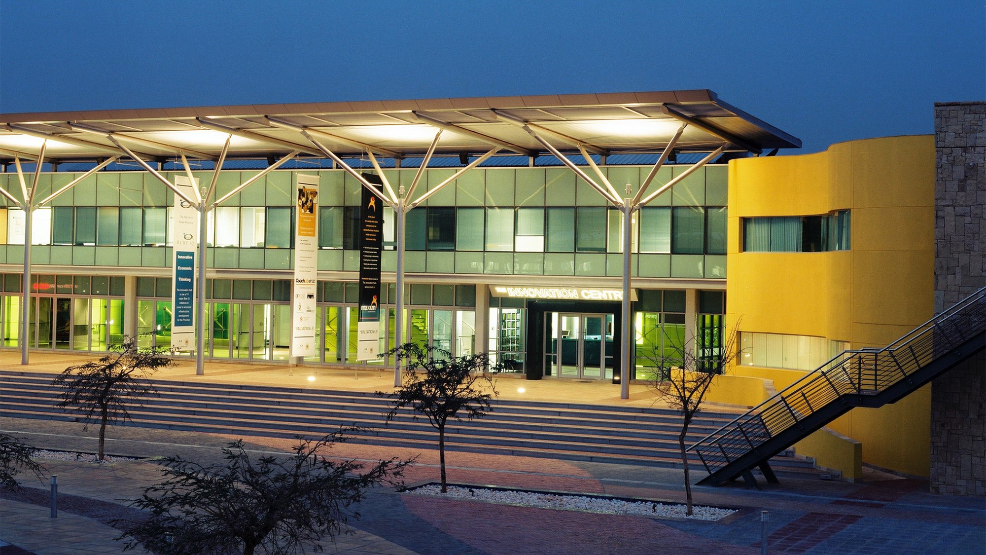 Exterior view of the Innovation Hub, Pretoria. Arup was appointed the development manager for South Africa's first science and technology park. © Jorg Jung