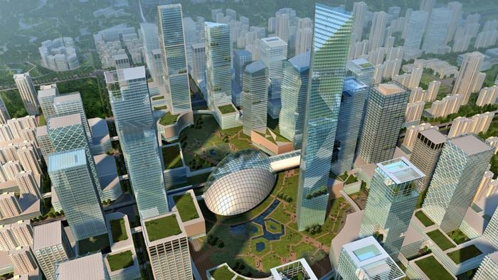 Chongqing Xiyong Urban Design, a design for a greenfield site of 7.42km in the west of Chongqing city.