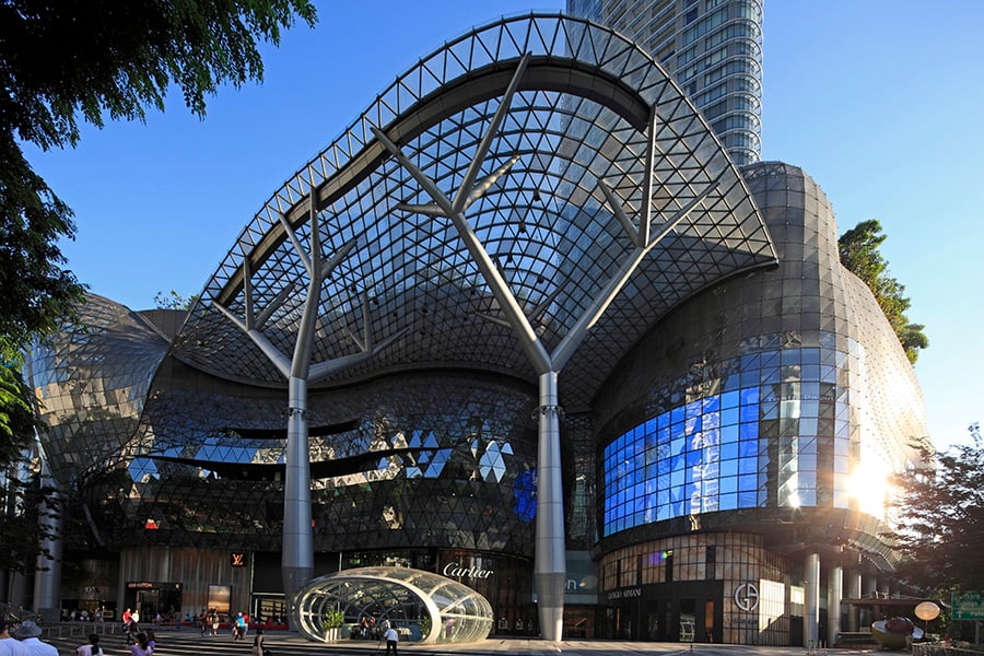 ION Orchard is an award-winning development that features Singapore’s first monocoque façade and canopy structure