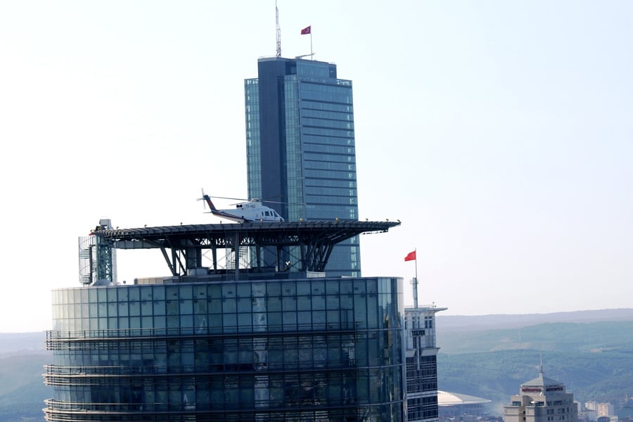 The heliport has a capacity to carry helicopters with a maximum take-off weight of 5,300kg.