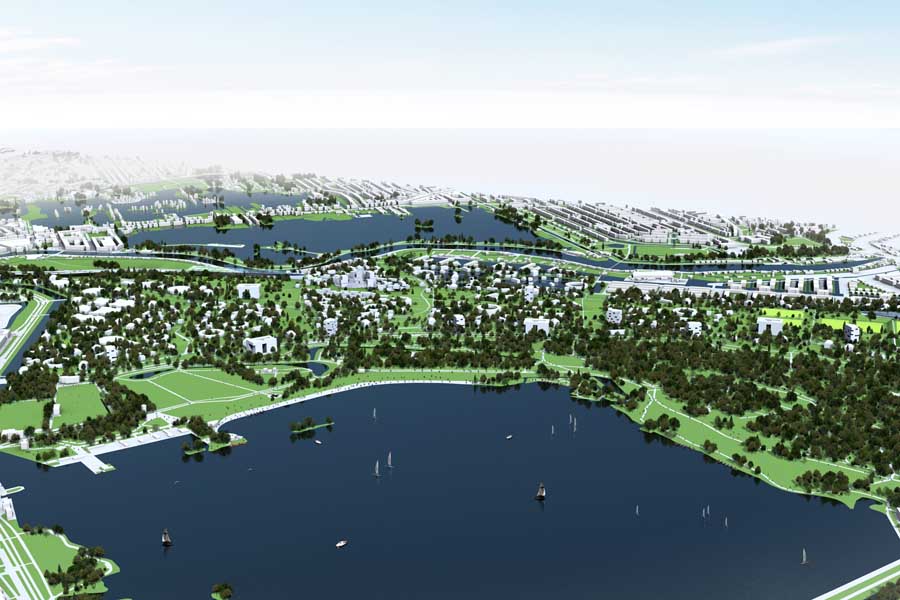 The innovative Kralingseberg project connects two areas of Rotterdam to create a developable area of 67ha.