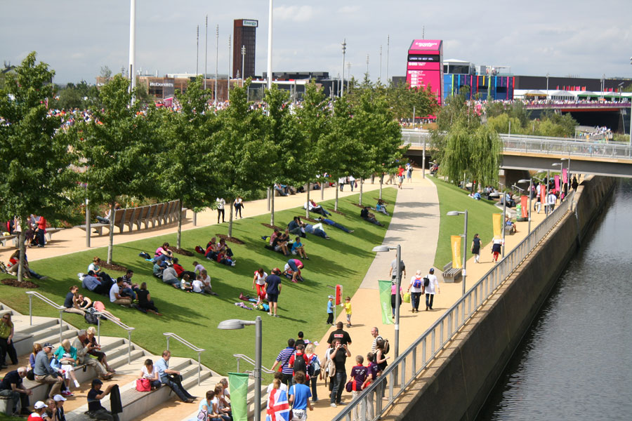 The 2012 Gardens provided refuge and a relaxing river outlook for games visitors. The level changes and access to the river edges were carefully designed to be accessible for all.