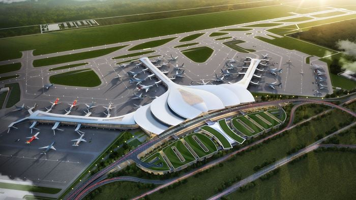 Long Thanh International Airport terminal building © Heerim Design Architects